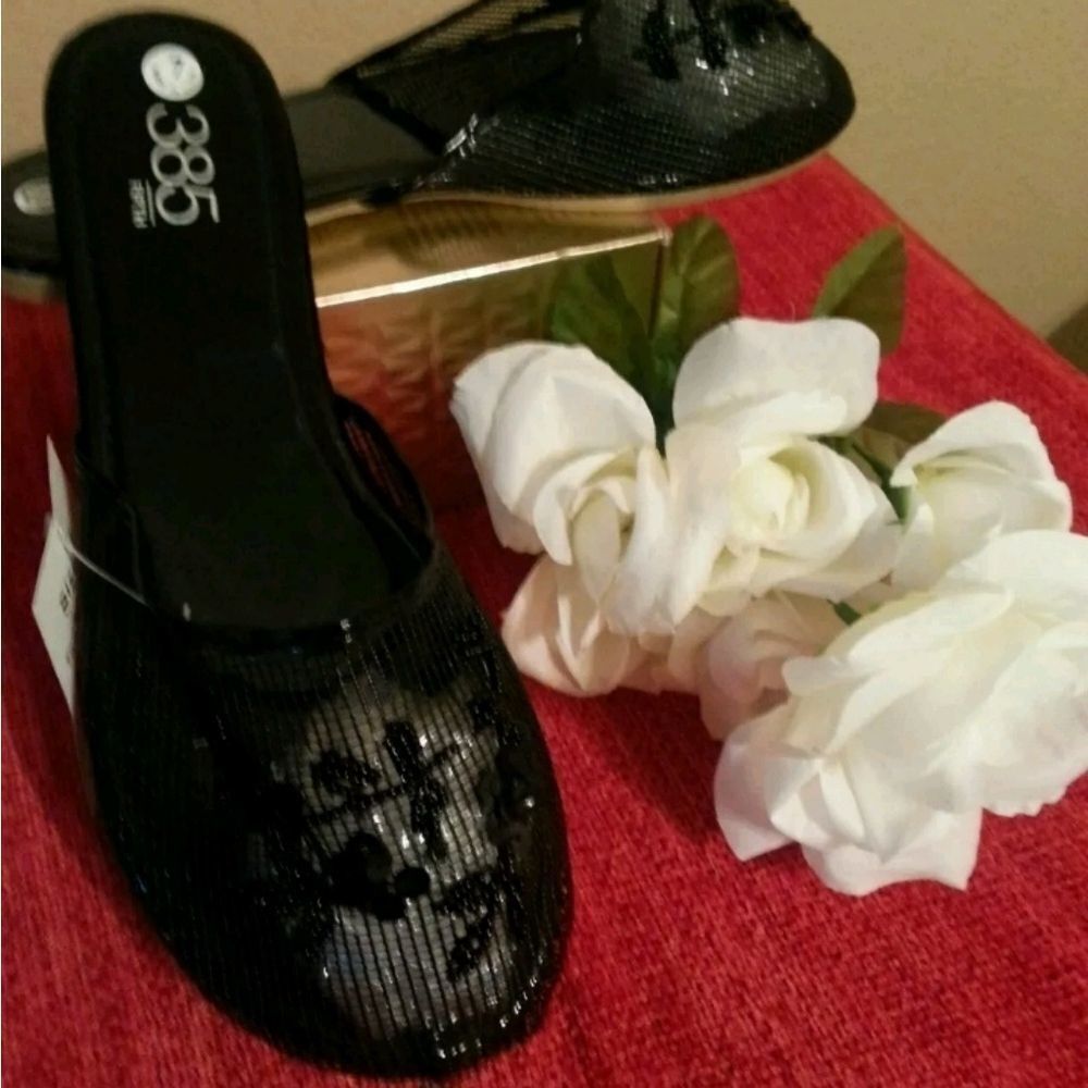 SEQUINS NETTED WOMEN'S SANDALS